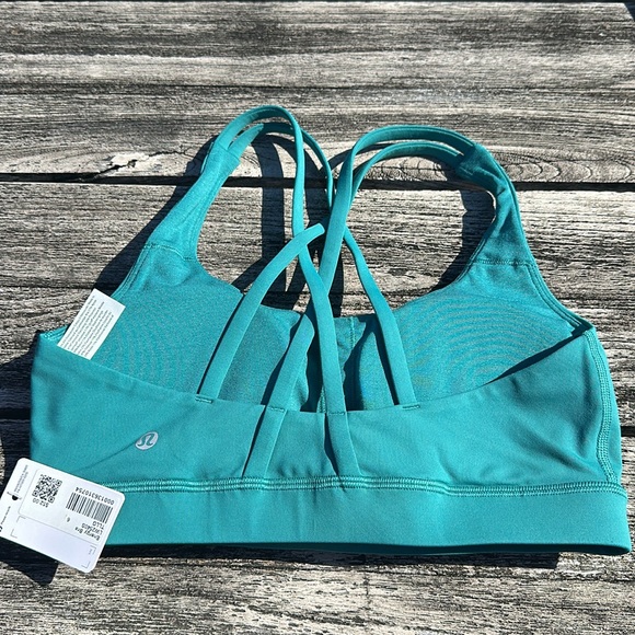 Lululemon Energy Bra Medium Support, B–D Cups
Teal Lagoon size 6 NWT - Picture 3 of 9